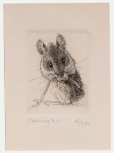 Nicholas Verrall - 20th Century Etching, Cleaning Tail