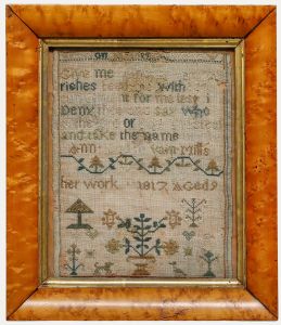 Ann Mills - 1817 Embroidery, Bible Passage