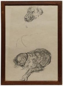 Mid 20th Century Graphite Drawing - None