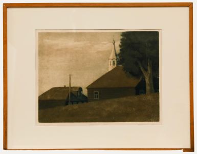 Vladimirsky Basmanov - Framed 1991 Aquatint, Twilight
