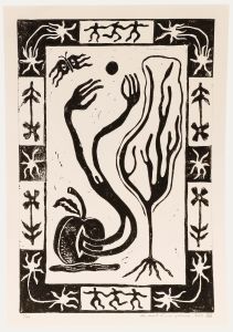 Lorella Bianco - 2025 Linoprint, Death of an Apple III