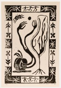 Lorella Bianco - 2025 Linoprint, Death of an Apple IIII