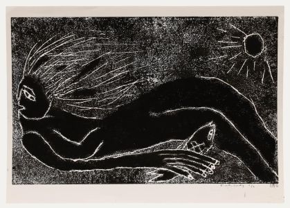 Lorella Bianco - 2026 Woodcut, Fish Lady