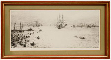 William Lionel Wyllie - Framed 19th Century Etching, The Bay of Naples