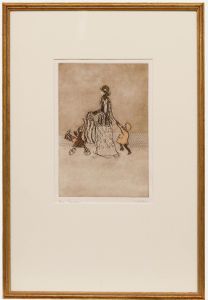 Carol Walkin - Framed 20th Century Etching, Buggy