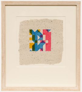 Framed Contemporary Watercolour - Puzzled