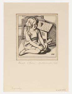 Harold Williamson - 1936 Engraving, Pamela and Susan