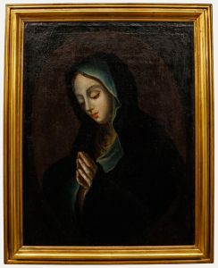18th Century Oil - Madonna in Prayer