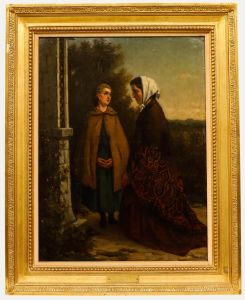 Attributed to Charles De Groux - 19th Century Oil, La Prière