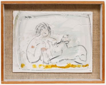 David Cox - 20th Century Oil, Girl and Goat