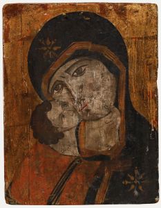 18th Century Oil - The Virgin of Vladimir
