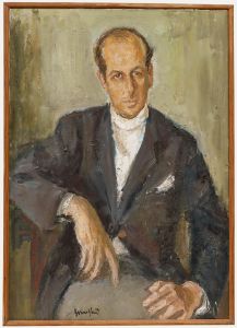 Marius Woulfart - 20th Century Oil, Portrait of a Gentleman