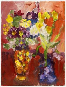 Annelise Firth - Contemporary Oil, Daffodils and Hyacinths