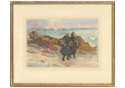 Horace Tuck (1876-1951) - Early 20th Century Watercolour, By the Sea