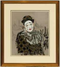 M. Moreschi - Signed Contemporary Pastel, Harlequin