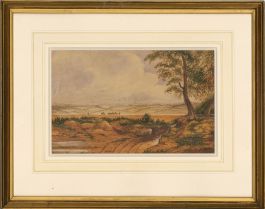 H. Glander - 1849 Watercolour, English Landscape