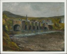 Contemporary Oil - Town Bridge