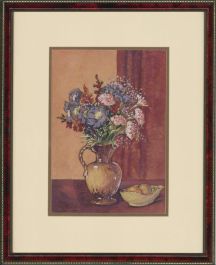 Henry E. Foster (1921-2010) - Signed & Framed 1969 Watercolour, June Bouquet