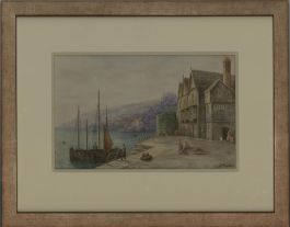 J. Foster - Early 20th Century Watercolour, Coastal Town