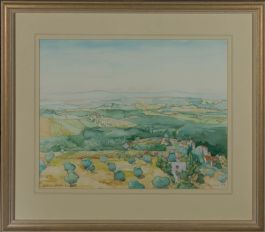 1994 Watercolour - Tuscany Village