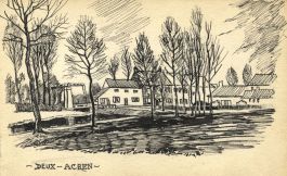 Early 20th Century Pen and Ink Drawing - Deux-Acren