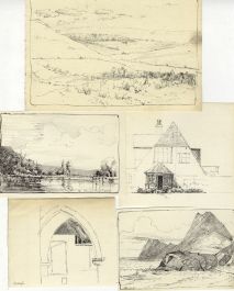Marcus Adams - Set of 5 Early 20th Century Pen and Ink Drawings