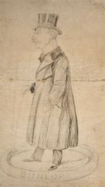 Early 20th Century Pen and Ink Drawing - Caricature, Dunlops