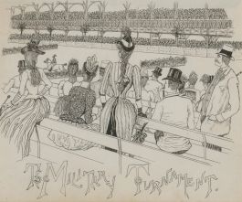Late 19th Century Pen and Ink Drawing - The Royal Military Tournament