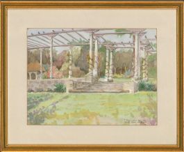 1996 Watercolour - Bright Landscape View