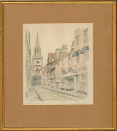 Adrian Whittlesea  - 1974 Lithograph, Green Street, Bath