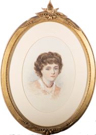 Late 19th Century Watercolour - Young Girl Head Study