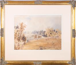 Early 19th Century Watercolour - View Over The Manor Grounds