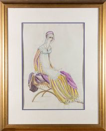 Framed Mid 20th Century Watercolour - Venetian Woman