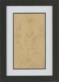 Alfred Kingsley Lawrence RA (1893-1975) - Graphite Drawing, Young Girl