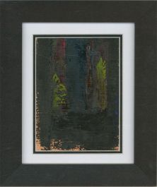 Don Hemming - Contemporary Mixed Media, Composition in Black, Red and Green
