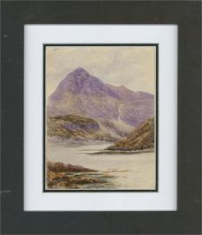 Early 20th Century Watercolour - Mountain View with Lake