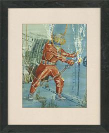 Phil Knight - 2010 Watercolour, Deep Sea Diver