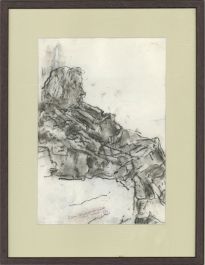E.M. - 1917 Charcoal Drawing, Reclined Figure
