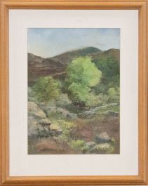 20th Century Oil - Small Stream and Trees