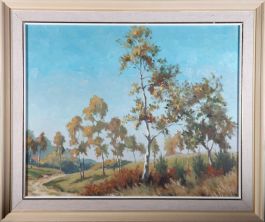 Framed Mid 20th Century Oil - Copse Wood
