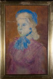 Mid 20th Century Oil - Fashionable Woman