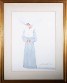 Judith Caulfield Walshe - Contemporary Watercolour, Nun