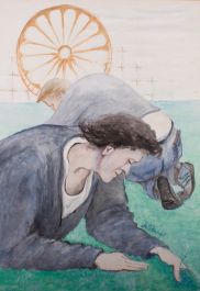 20th Century Watercolour - Laying Turf