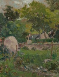 Jean-Baptiste Grancher (1911-1974) - Mid 20th Century Oil, Summer Shrubs
