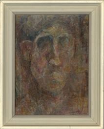 Framed 20th Century Oil - Head Study