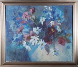 Barbara Doyle (b.1917) - 1990 Oil, Summer Delight