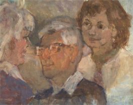 Barbara Doyle (b.1917) - Mid 20th Century Oil, Three Figures