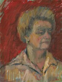 Barbara Doyle (b.1917) - Contemporary Oil, Double Sided Portrait