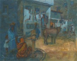Barbara Doyle (b.1917) - 1989 Oil, Mt. Abu No.3