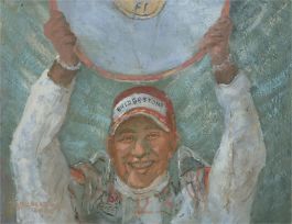 Barbara Doyle (b.1917) - 2008 Oil, Happy Hamilton